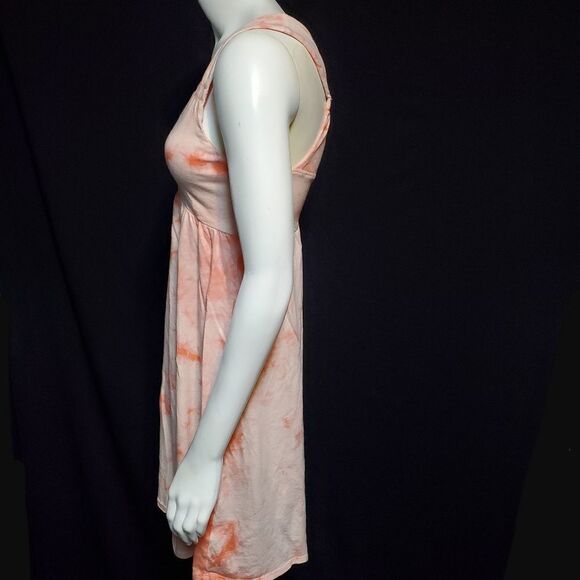 Soybu Pink & Orange Tie Dye Dress (Small) - Picture 3 of 5